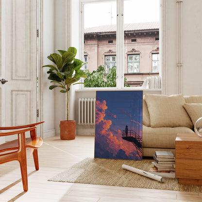 Sunset Clouds Contemplation Poster