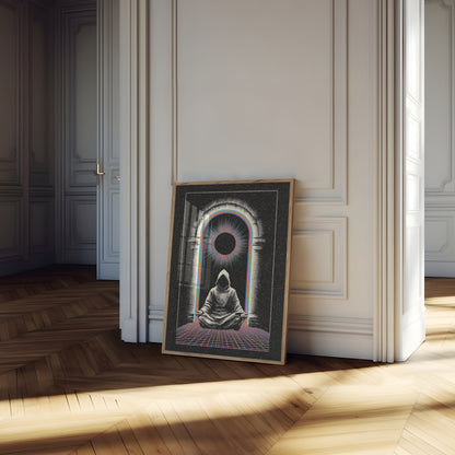 Cartel de Iluminación de Meditación Cósmica