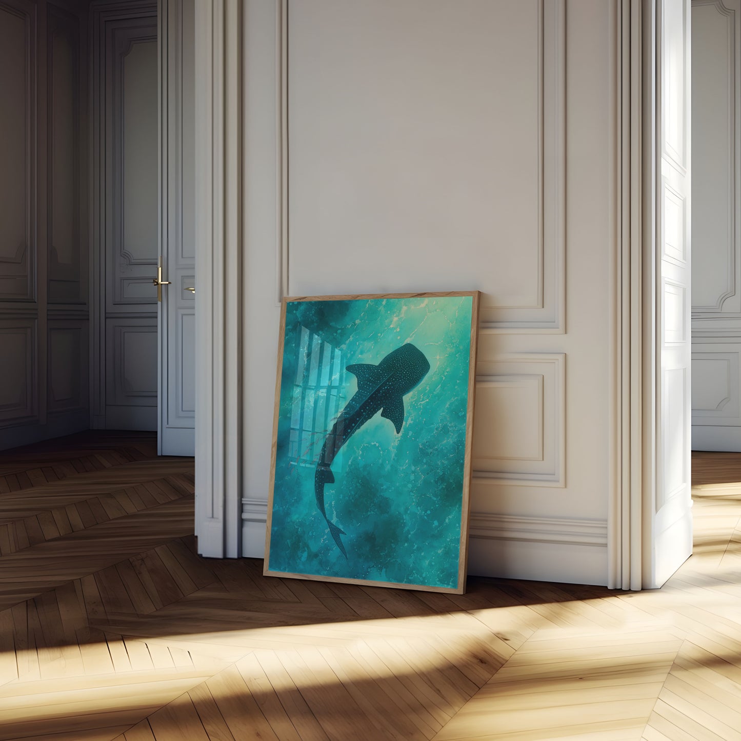 Whale Shark in Turquoise Waters Poster