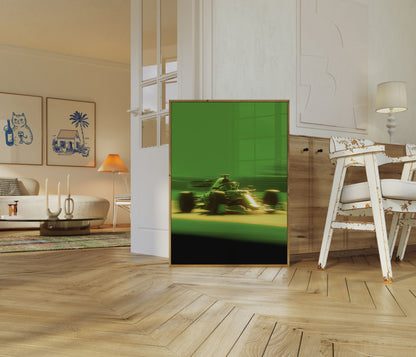 Green Speed Formula 1 Poster