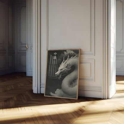 Póster mítico del dragón etéreo