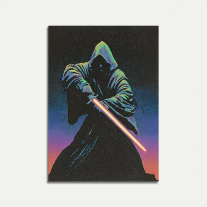 Pôster do Guerreiro Sith Neon