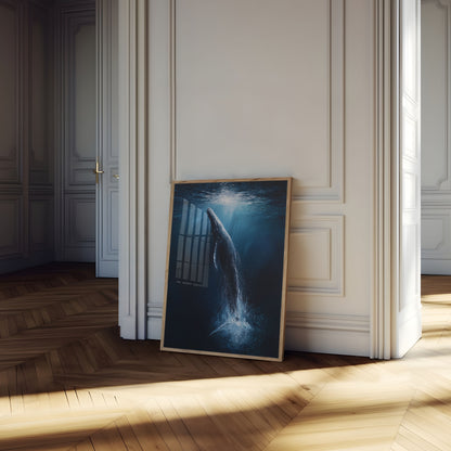 Humpback Whale Ascending Poster
