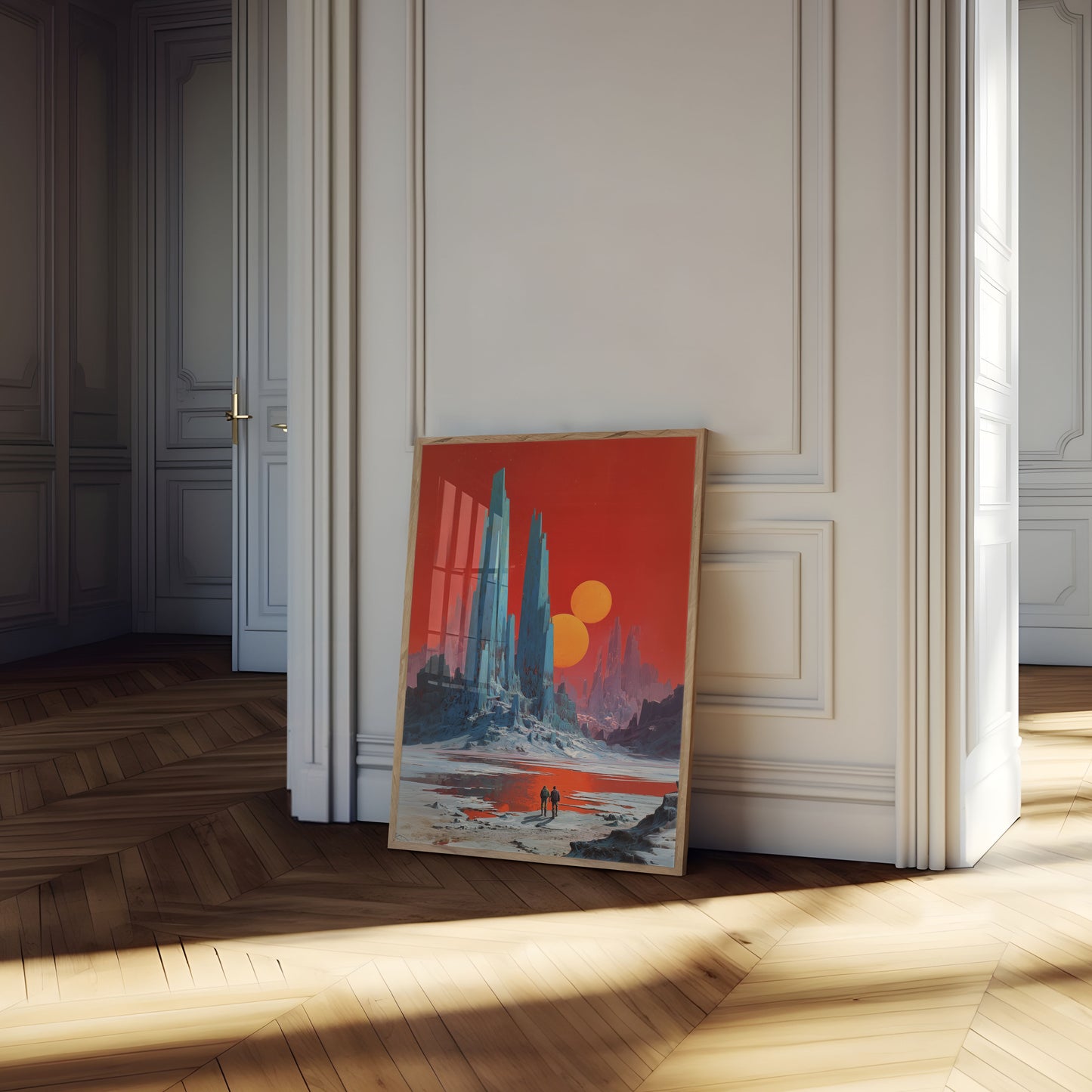 Alien Planet Twin Suns Poster