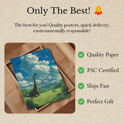 Gentle Giant Brachiosaurus Poster