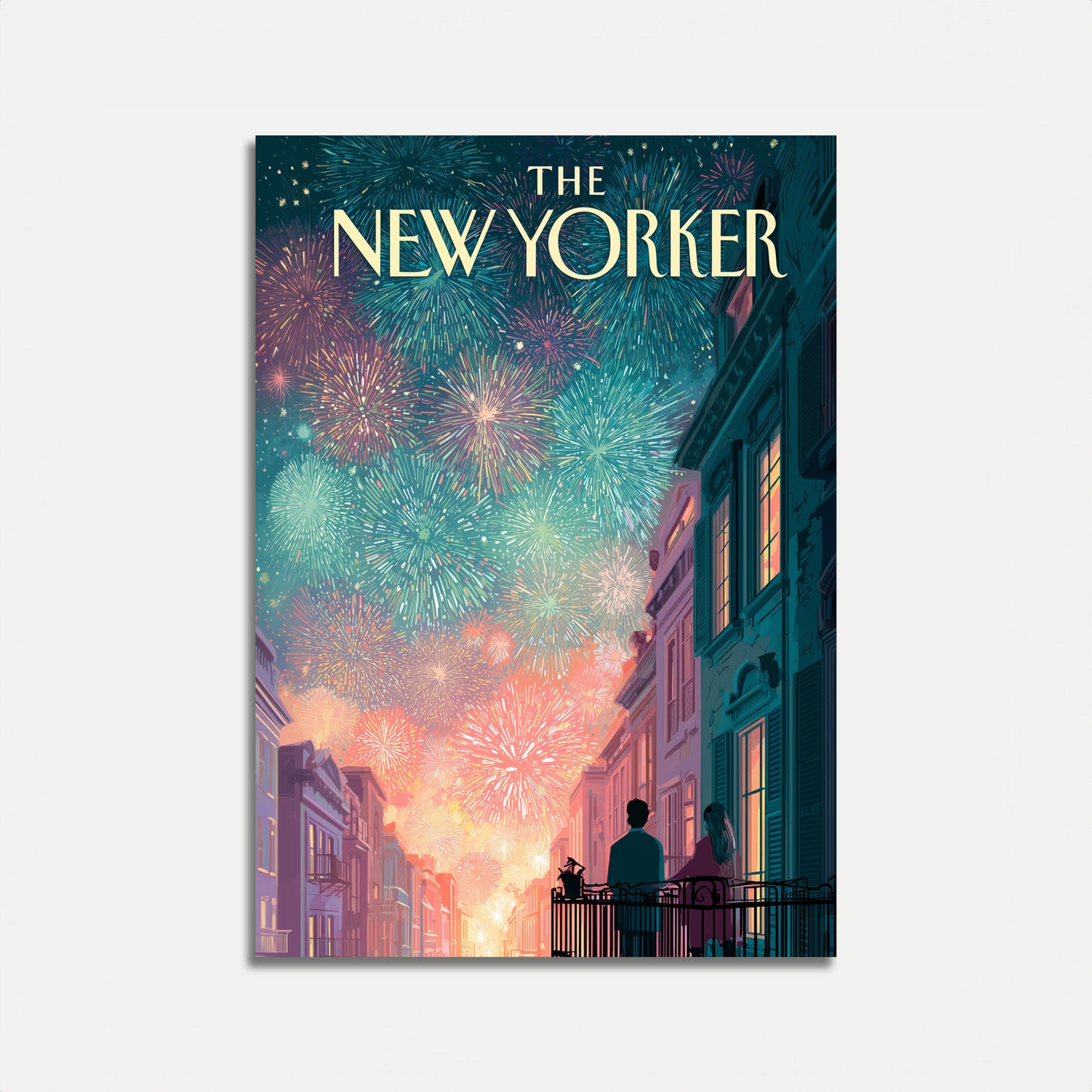 Affiche de Célébration des Feux d'Artifice de New York