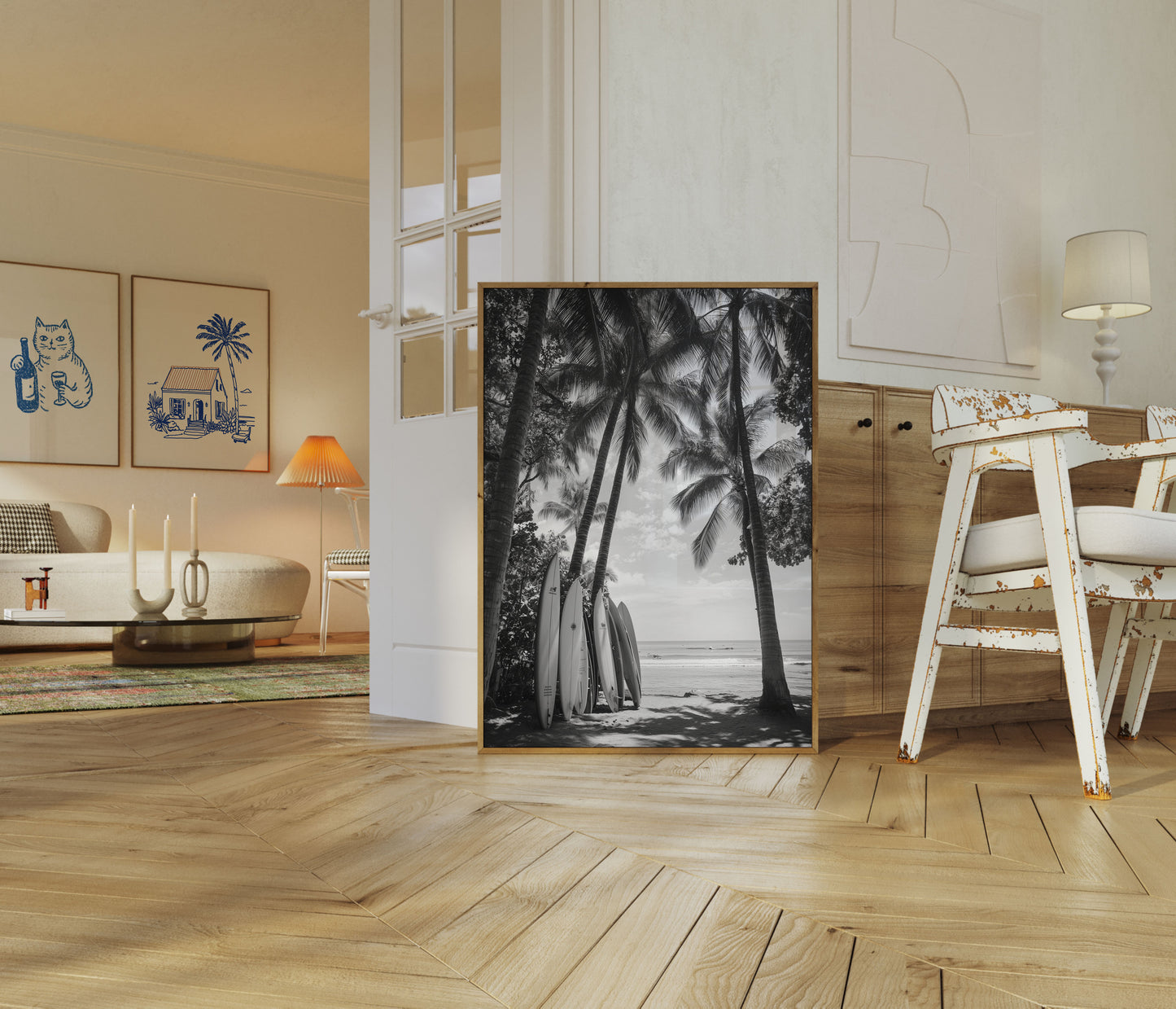 Tropical Surf Paradise Poster