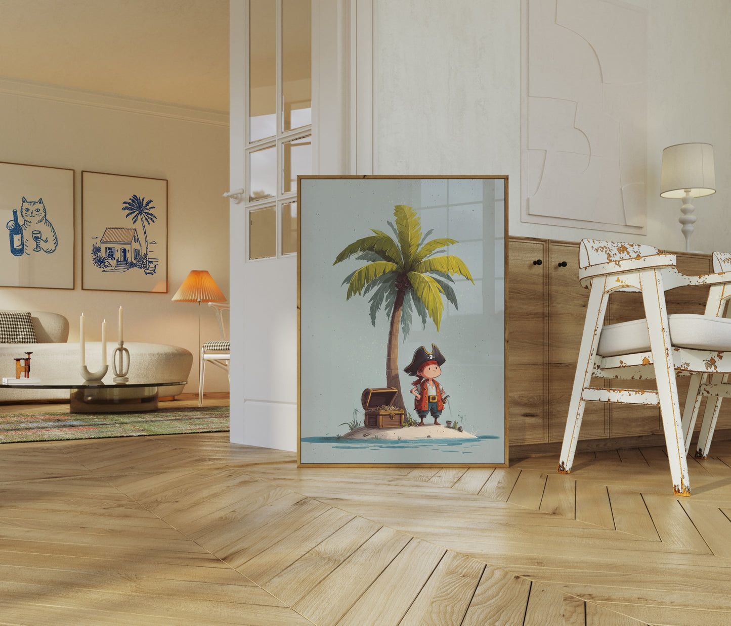 Tiny Pirate's Treasure Island Poster