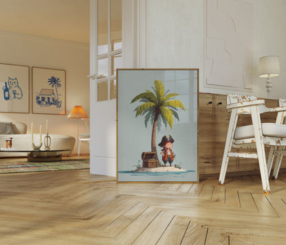 Tiny Pirate's Treasure Island Poster