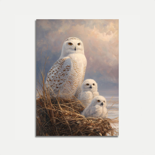 Affiche Portrait de Famille de Harfang des Neiges