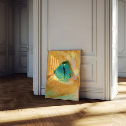 Cat Eye Ocean Depths Poster