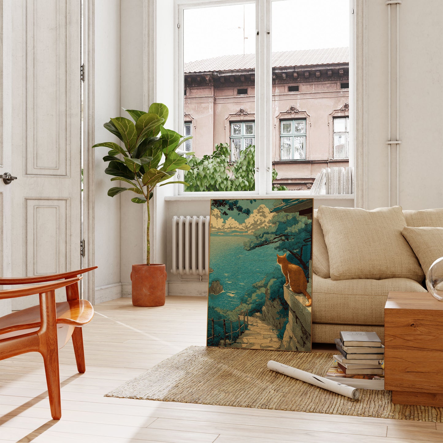 Orange Cat Coastal Vista Poster

Orangefarbenes Katzen-Küstenblick-Poster