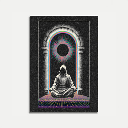 Cartel de Iluminación de Meditación Cósmica