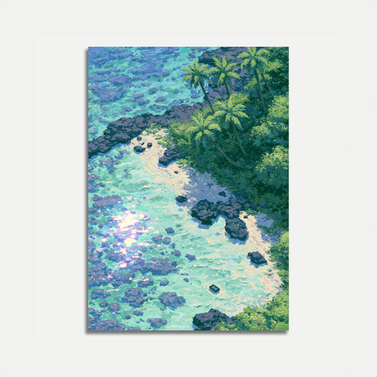 Tropischer Strand-Paradies-Poster