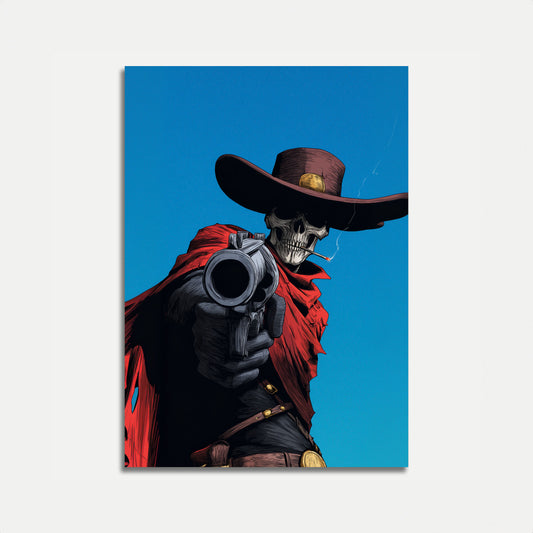 Skeleton Cowboy Gunslinger Poster