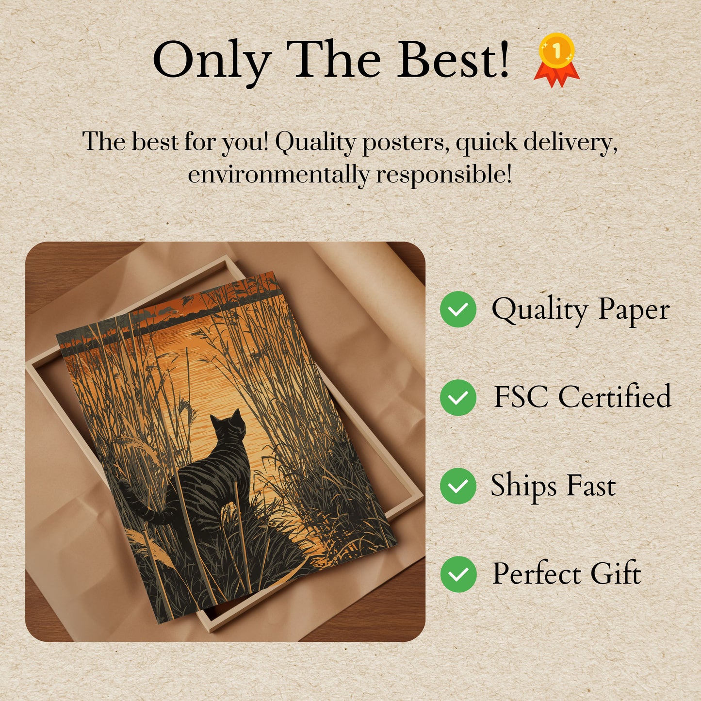 Póster Cebra junto a los Juncos