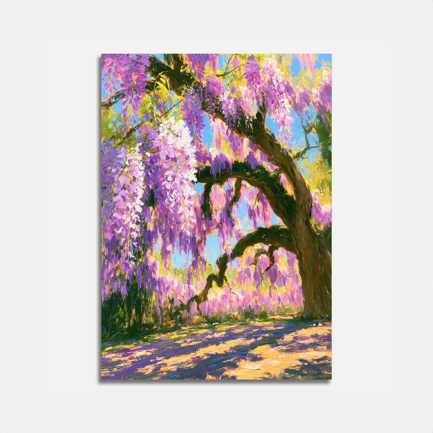 Plakat: Blommende Wisteria