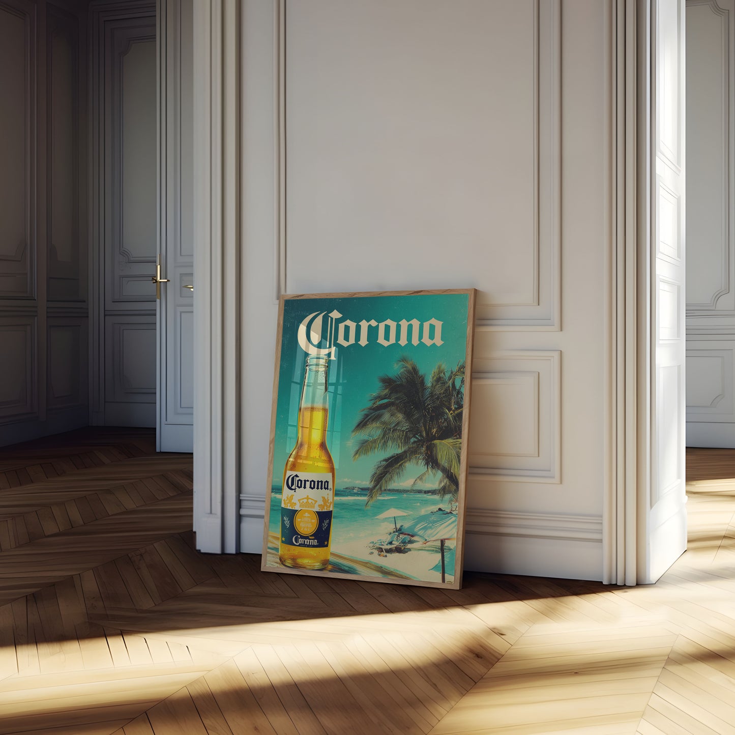 Tropical Corona Beach Escape Poster