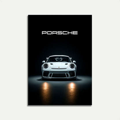 Precision White GT3 Porsche Poster