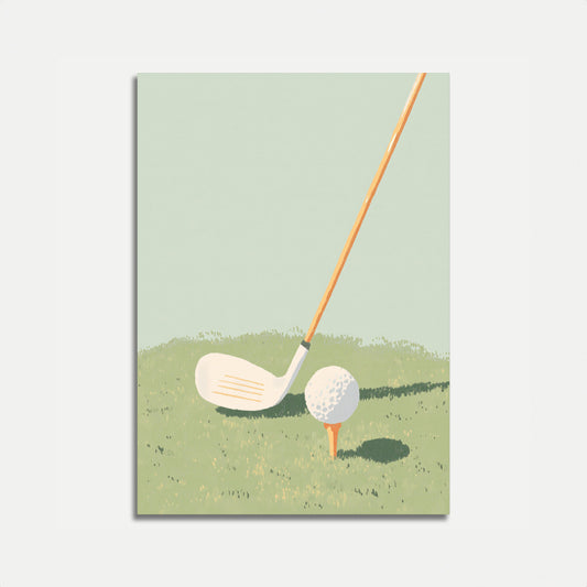 Vintage Golf Swing Poster