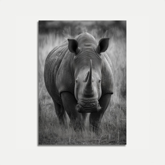 Majestic Rhino Wild Nature Poster