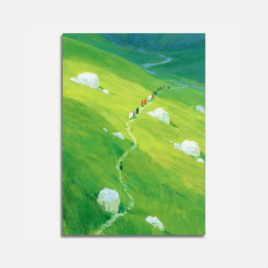 Alpine Meadow Hiking Adventure Poster
