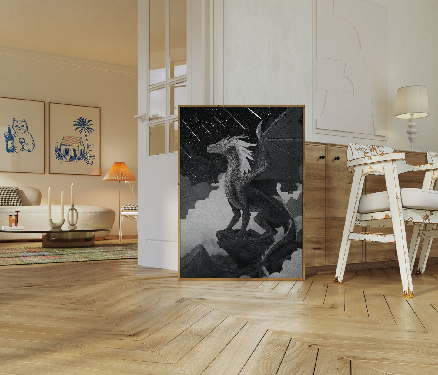 Celestial Dragon Night Poster