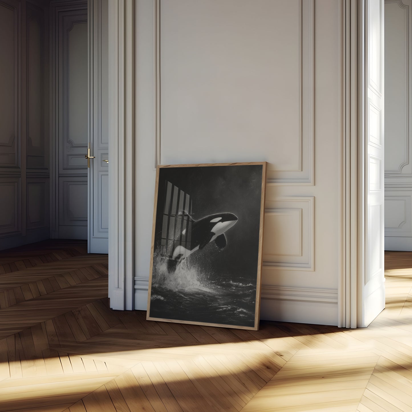 Majestic Orca Ocean Leap Poster