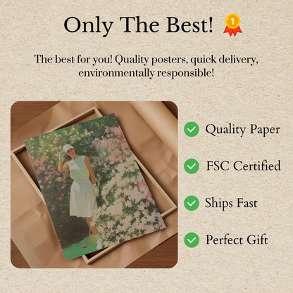 Elegant Golf Garden Poster