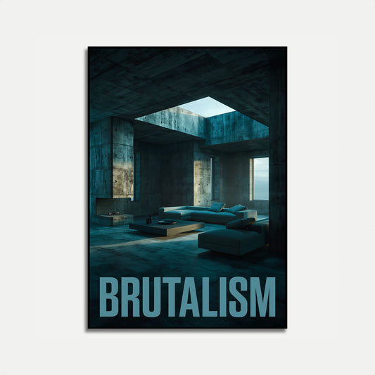 Brutalist Interior Design Poster