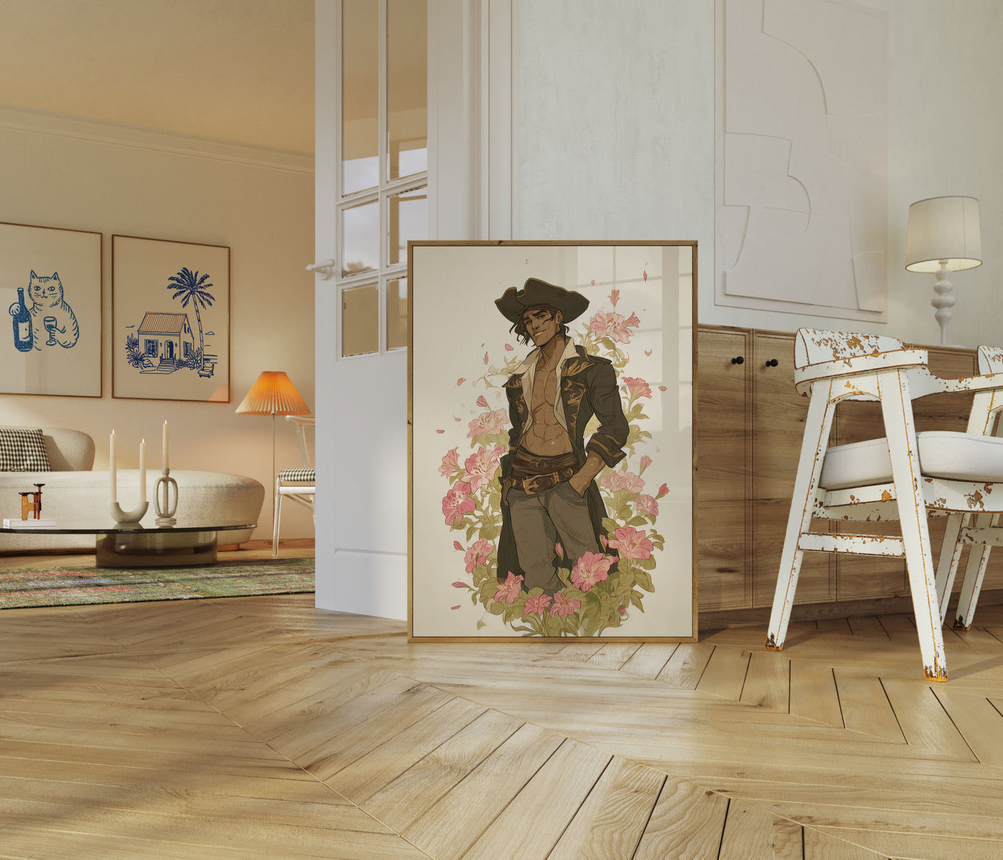 Romantic Pirate Bloom Poster