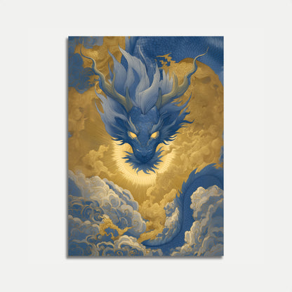 Celestial Azure Dragon Poster