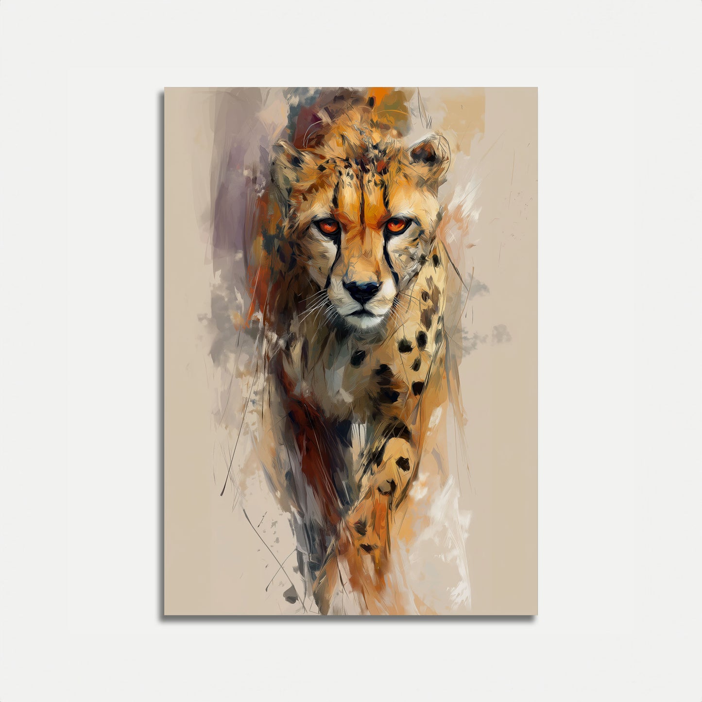 Fierce Gaze Cheetah Poster
