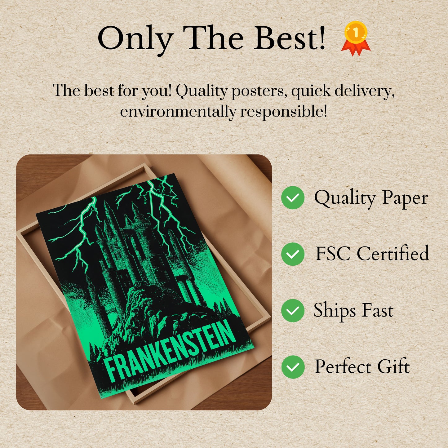 Plakat Zamek Frankenstein Pioruny
