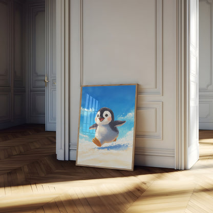 Vrolijk Dansende Pinguïn Poster