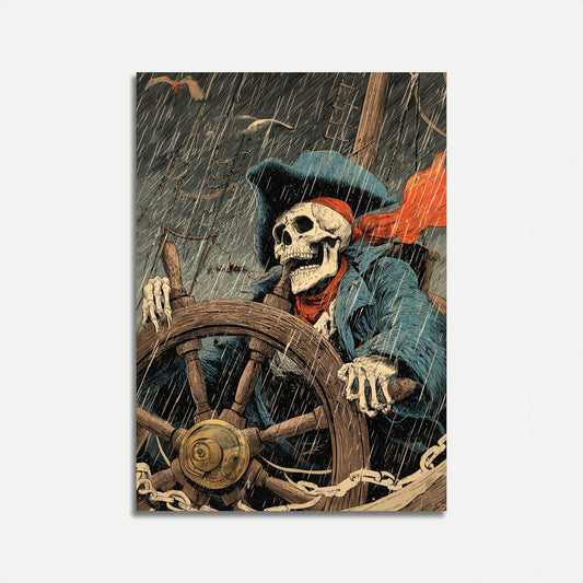 Skeletal Pirate Storm Poster
