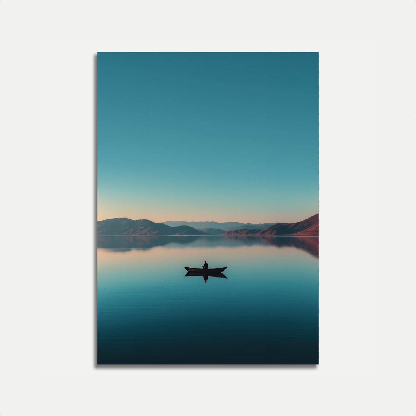Serene Lake Mountain Reflection Poster