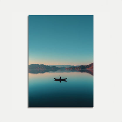 Serene Lake Mountain Reflection Poster