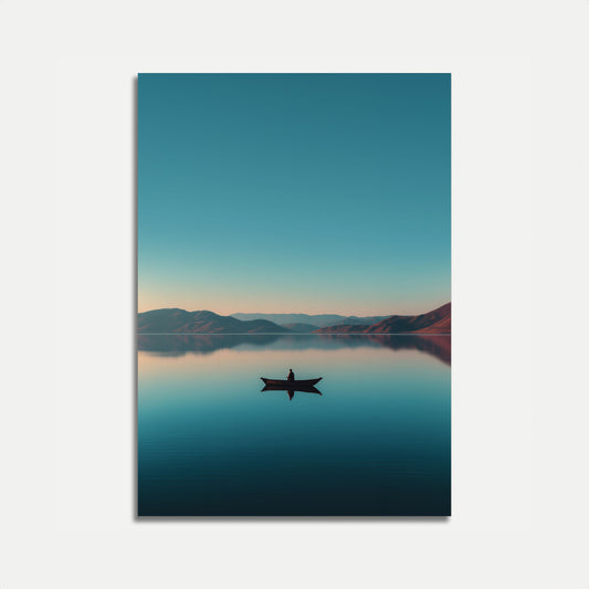 Friedlicher Bergsee-Spiegelungsposter