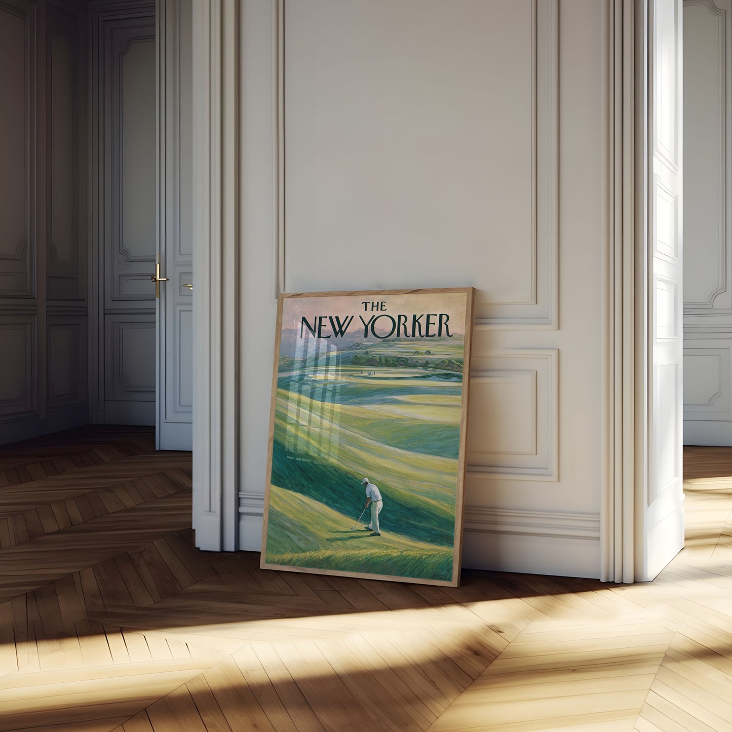 Serene Golf Course New Yorker Poster