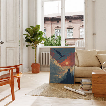 Póster del Castillo del Dragón Crepuscular