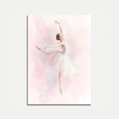 Póster de danza de ballet elegante