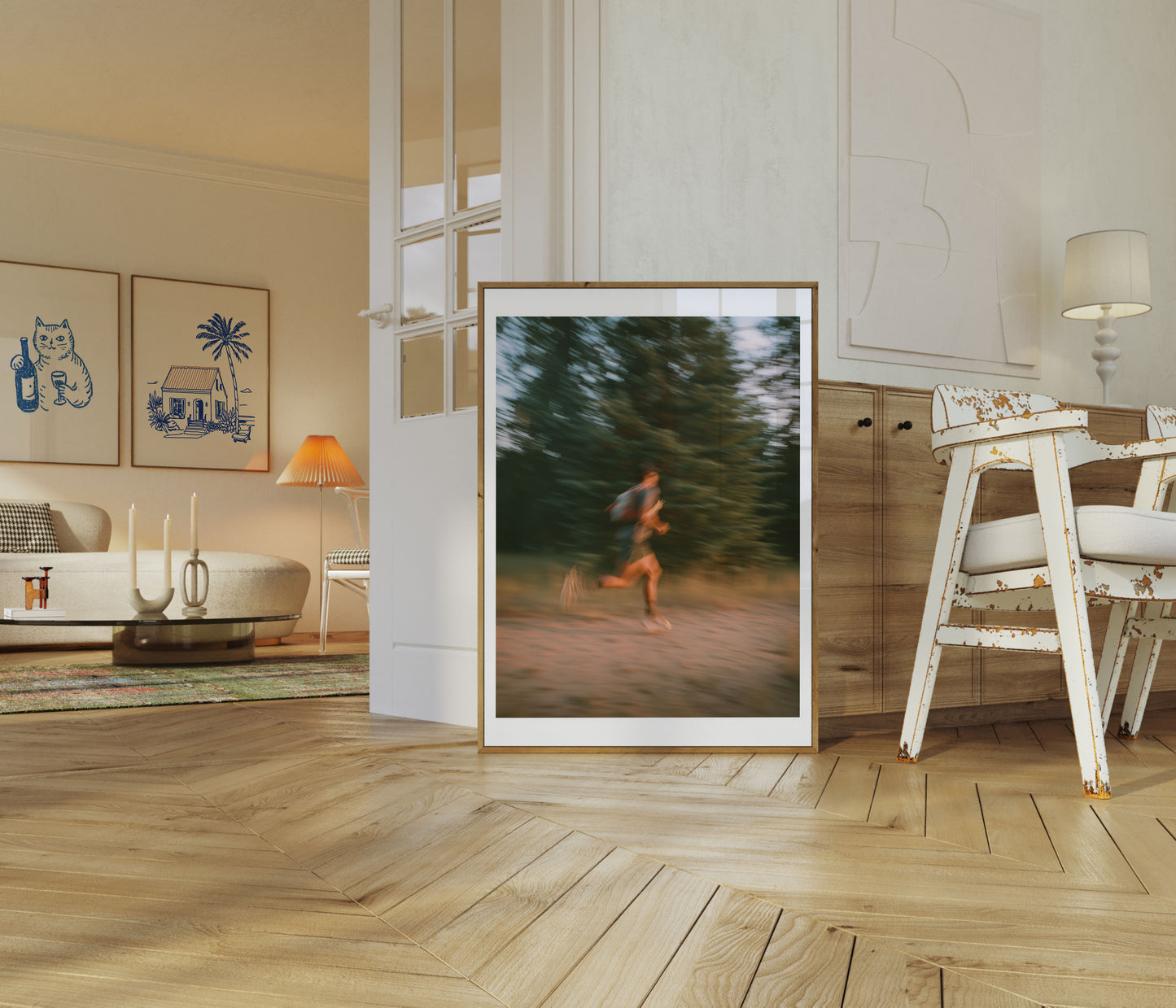 Blurred Motion Running Poster