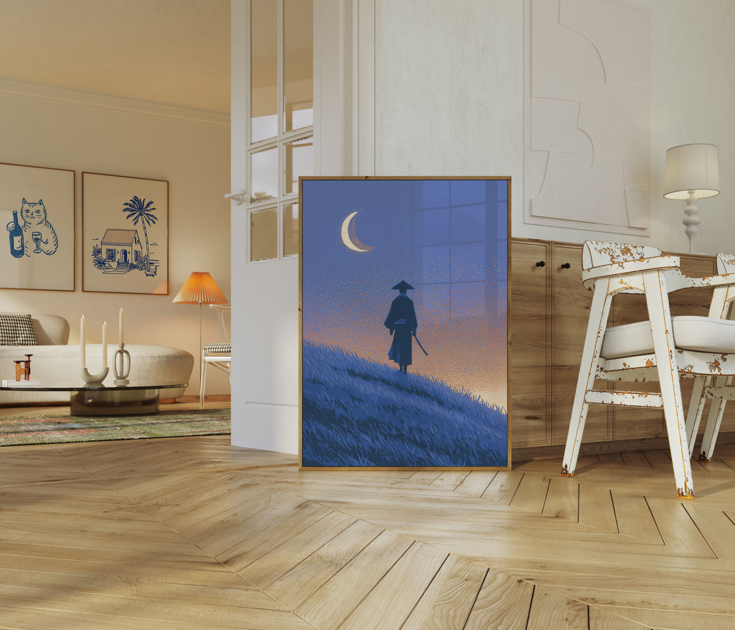 Plakat Samuraja pod Gwiazdistą Nocą