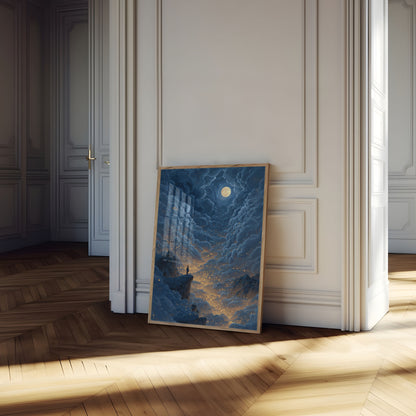 Moonlit Journey Celestial Poster