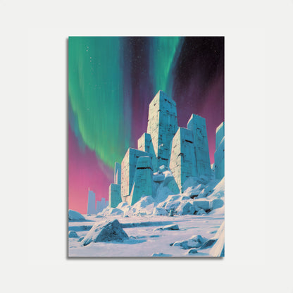 Plakat Futurystyczne Miasto Aurora