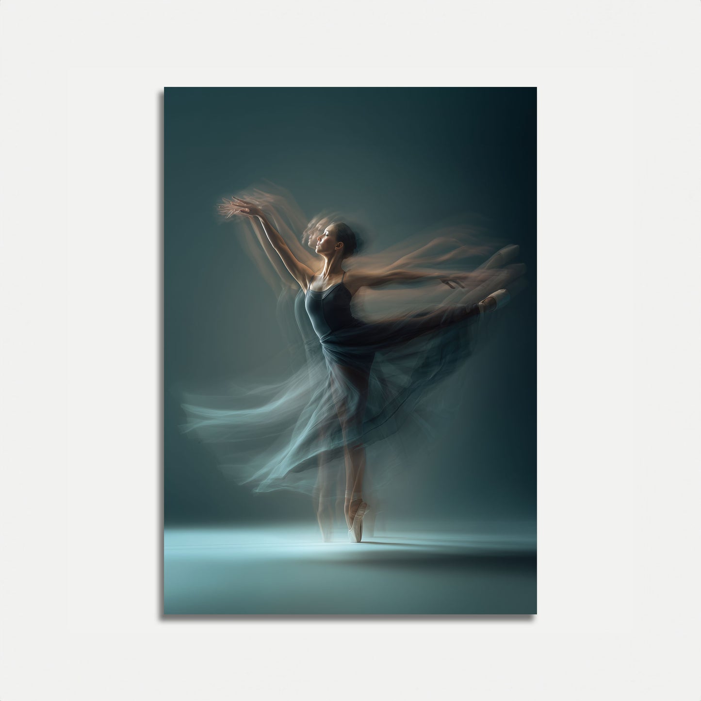 Dansende Motion Blur Ballerina Poster