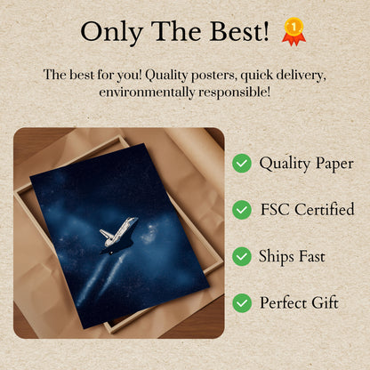 Kosmisk Shuttlerejse Plakat