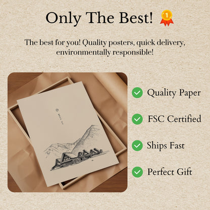 Shirakawa-go Mountain Village Poster