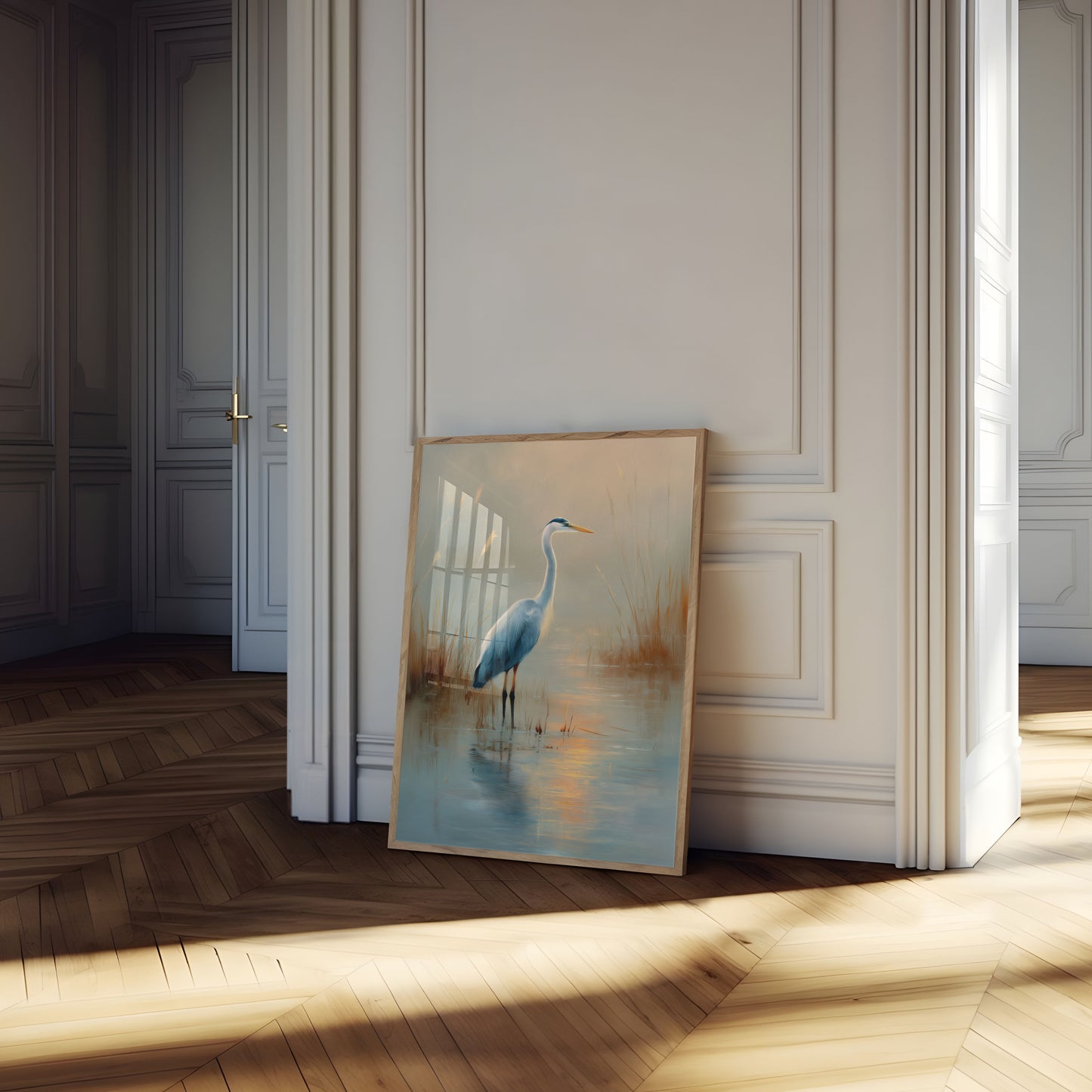 Ruhiger Blauer Reiher Poster